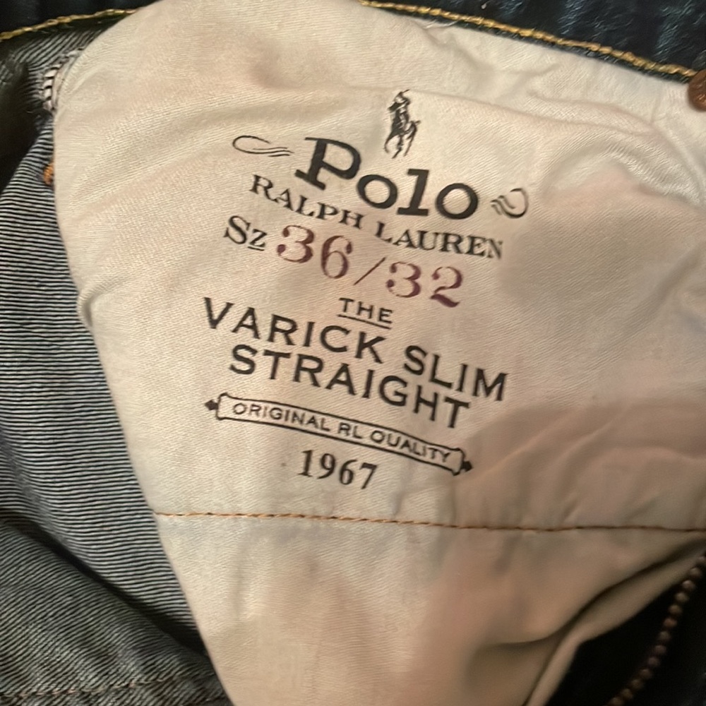 Ralph Lauren polo varick slim straight jeans. - Picture 3 of 3